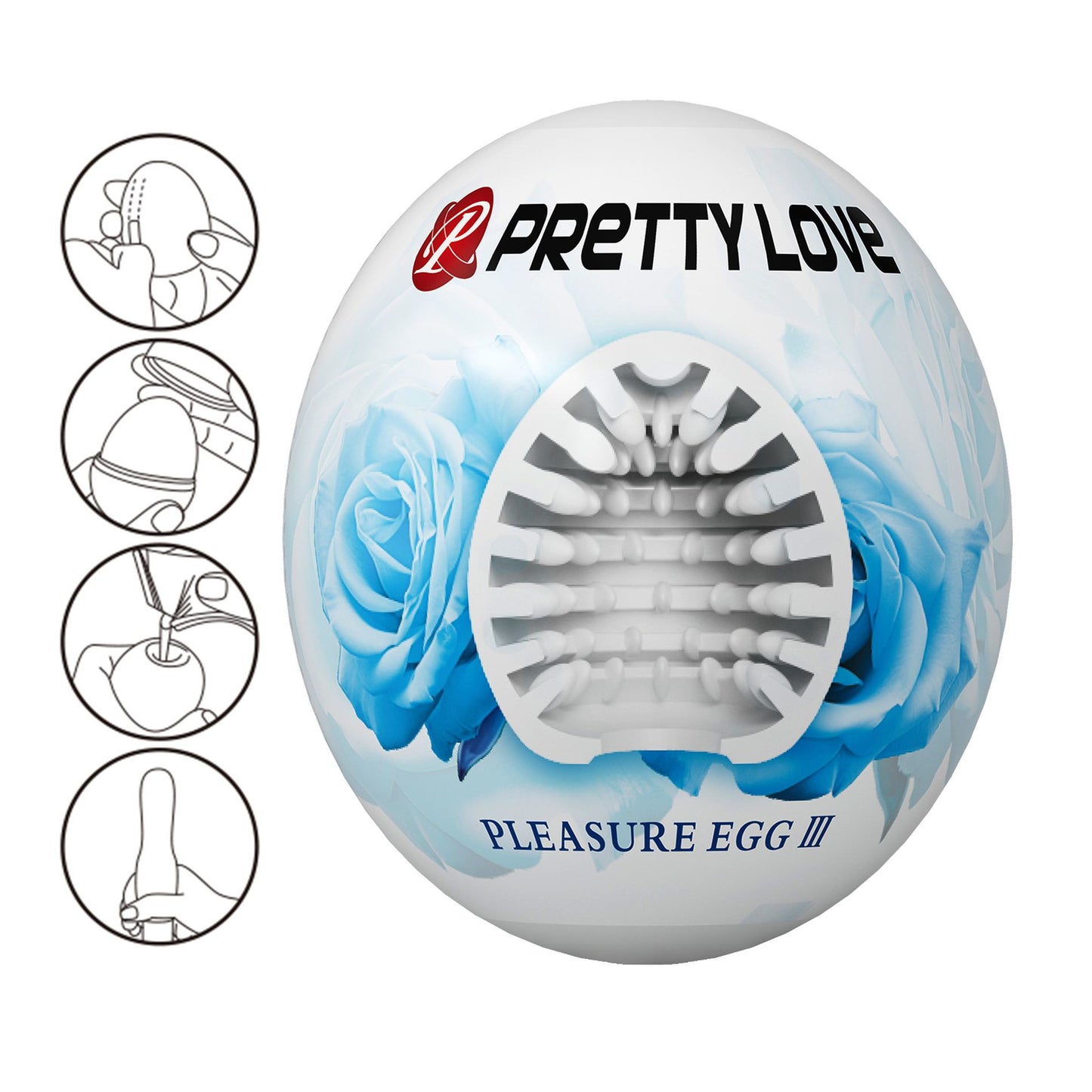Pretty Love - Masturbator Eitje - Pleasure Egg 3 Blue - Abs / Tpr