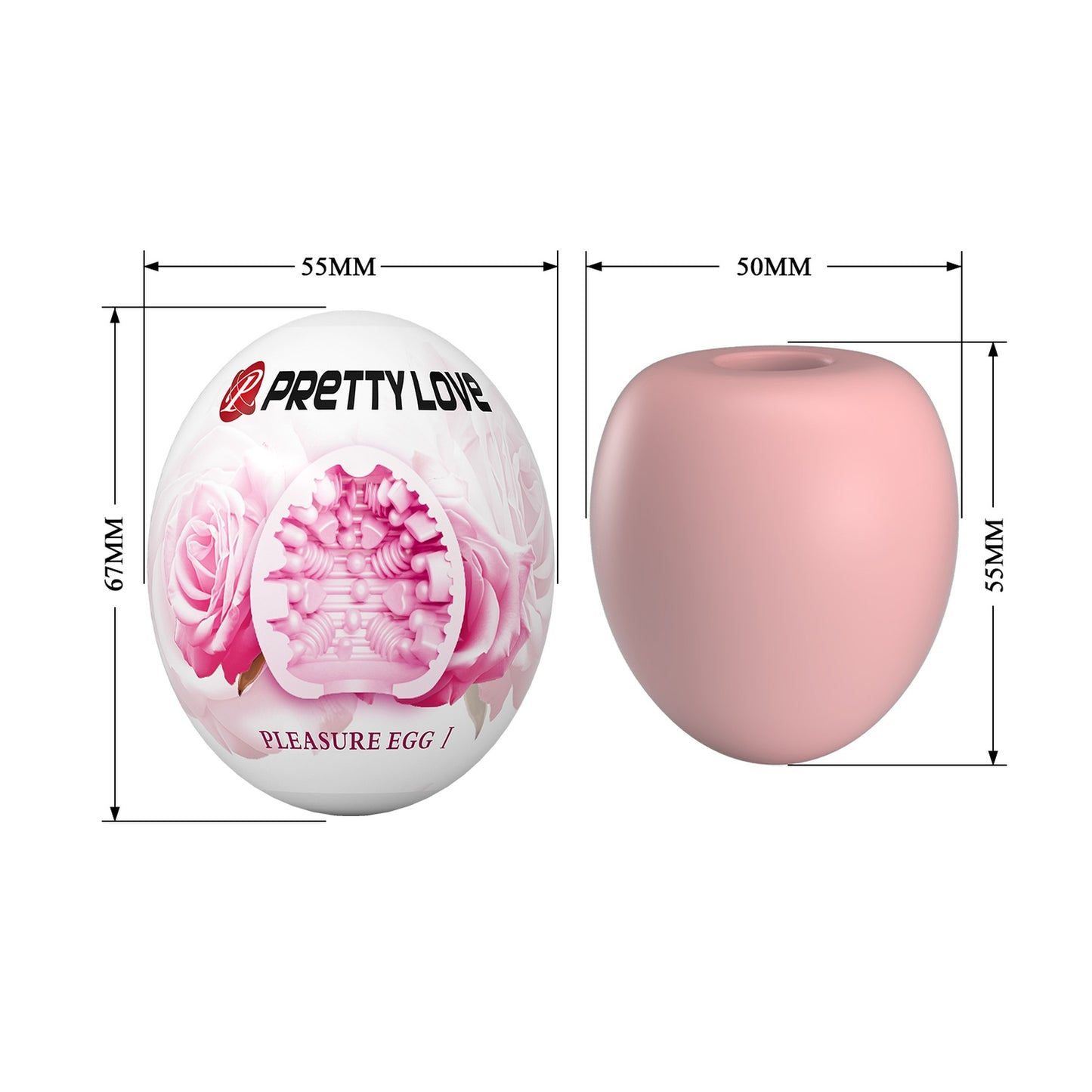 Pretty Love - Masturbator Eitje - Pleasure Egg 2 - Abs / Tpr