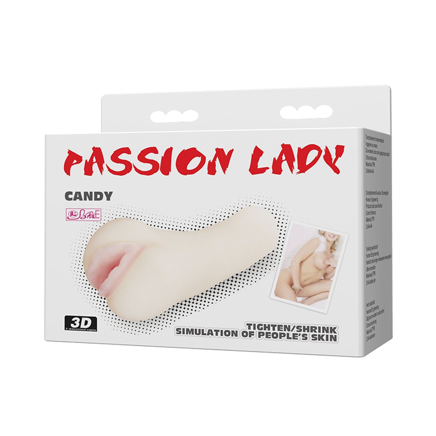 Baile - BM-009166 -  Candy Passion Lady3D Maturbator - Length 136 MM Dia 65 MM