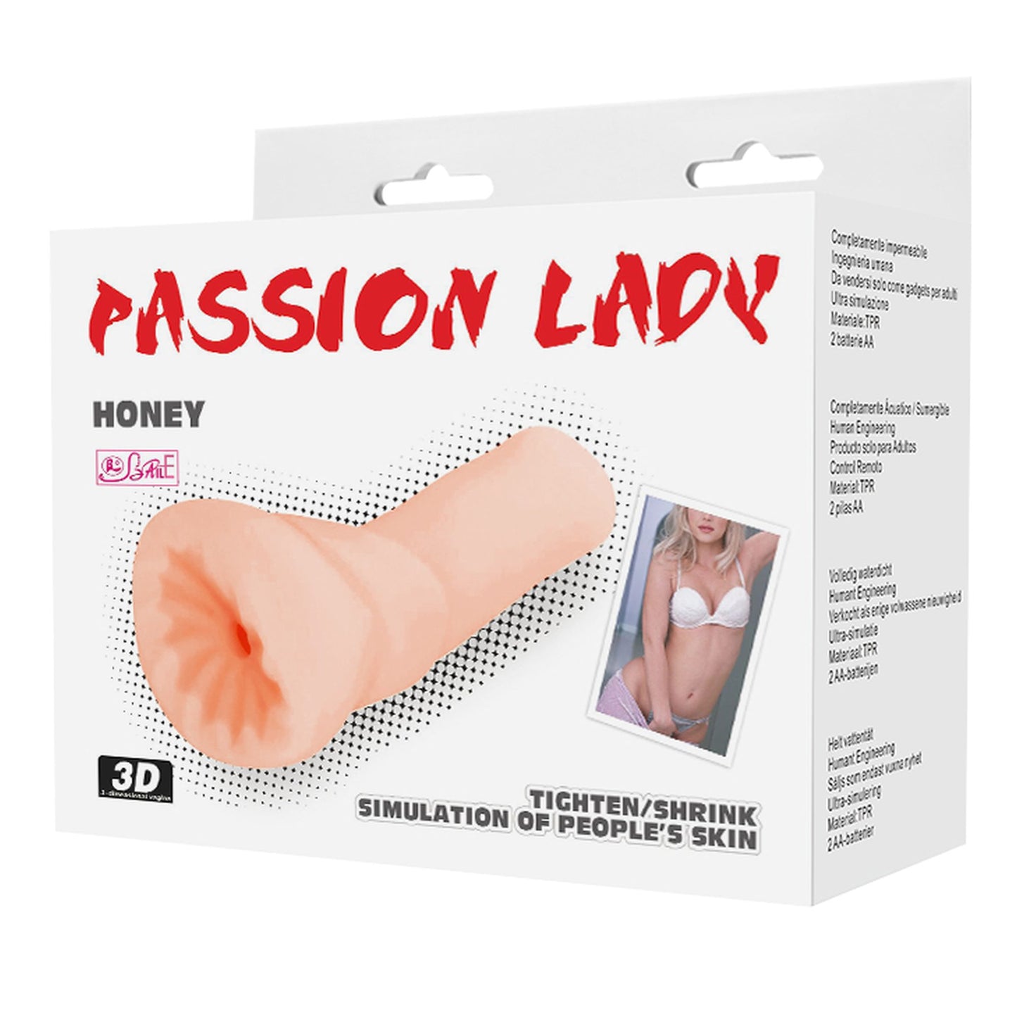 Baile - BM-009167 - Anal Honey Passion Lady 3D Maturbator - Length 132 MM Dia 46 MM