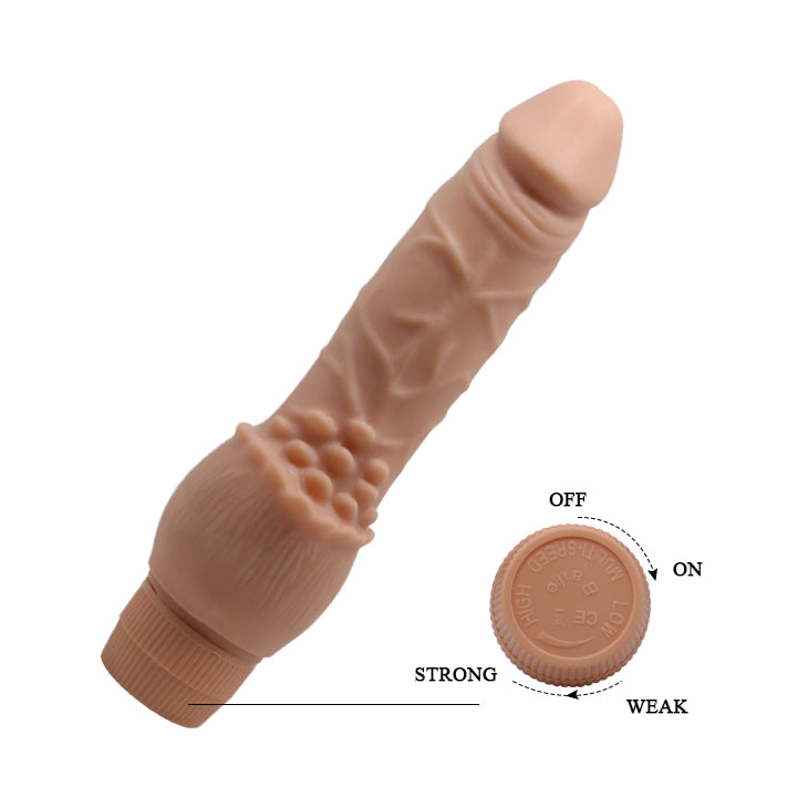 BAILE - Barbara Realistic Vibrator - Vibrating Soft Skin 19,5 cm 7.6 Inch