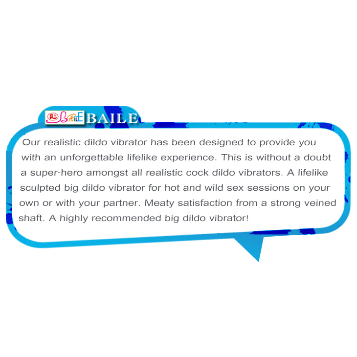 BAILE - Barbara Realistic Vibrator - Vibrating Soft Skin 19,5 cm 7.6 Inch