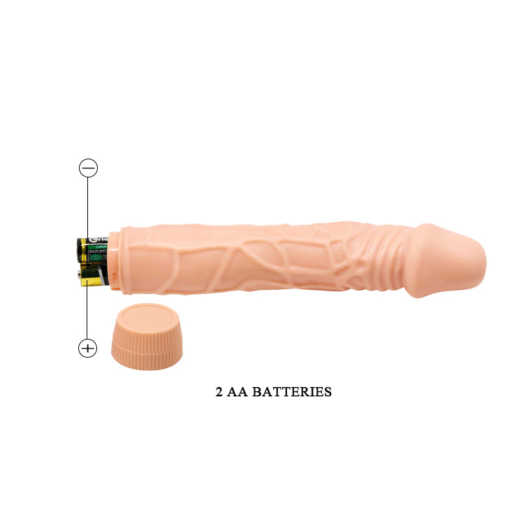 Baile - Barabara Realistic Vibrator Soft Skin - 22,5 Cm 8.8 Inch Dia 4,5 Cm