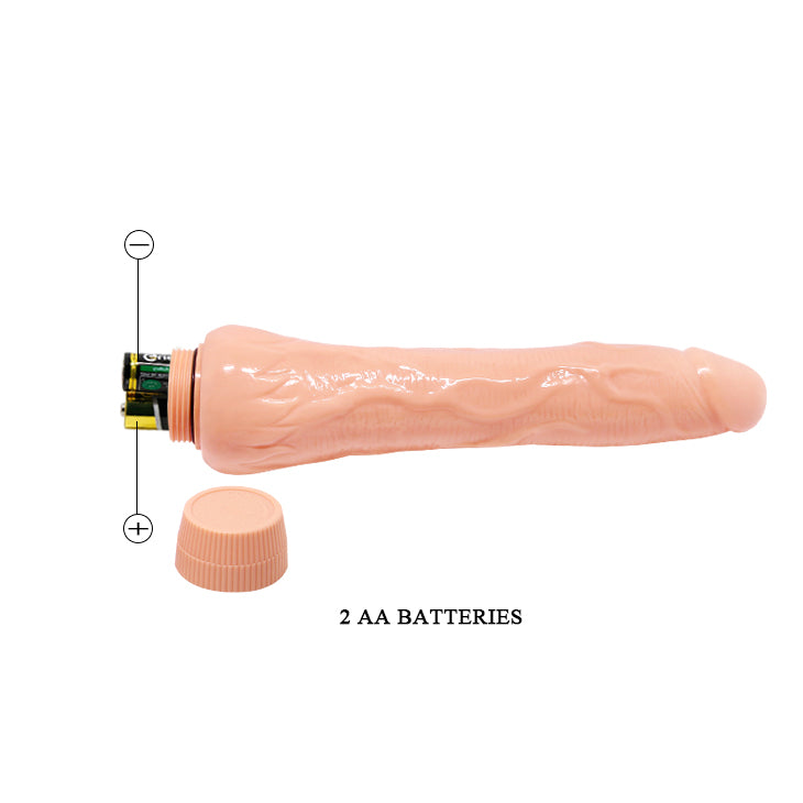 Baile - Barbara Realistic Soft Skin VIbrator  Extra Long 25 Cm 9.8 Inch