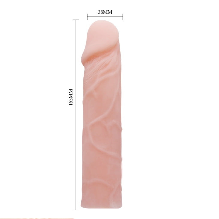 Baile - BW-007002G - Penis Sleeve Flesh 16,3 Cm Dia 3,8 Cm Inner - Extender