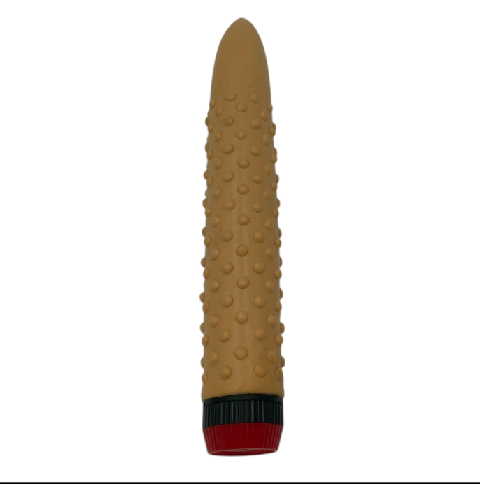 Big Dots Ribbel Vibrator – 24 cm | Huidskleur | Window Box