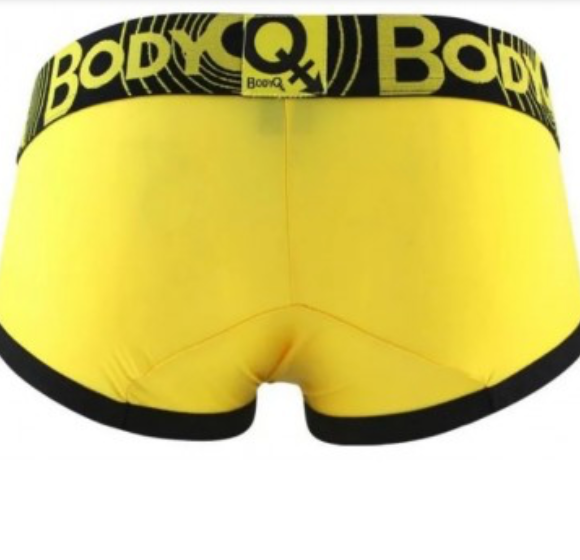 BodyQ Sexy Heren Boxershort – Geel & Zwart – Erotische Herenlingerie – Maten S t/m XL