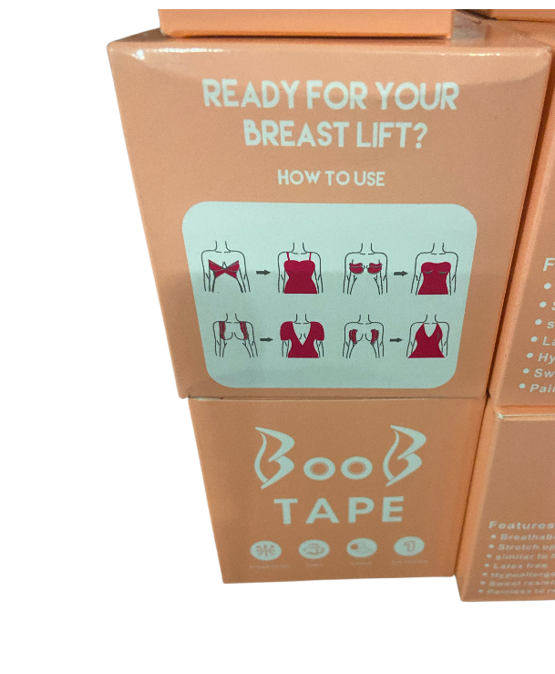 Boobtape 5 M x 5 Cm - Skin Colour - Neckline Bust Lifting Tape - Ready For Your Breast Lift ?