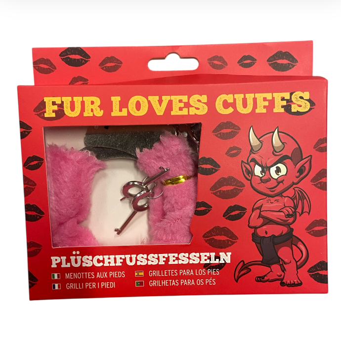 Furry Cuffs Mix Box  total 24 Pcs  4 Colours Extra Heavy - Extra Long Chain