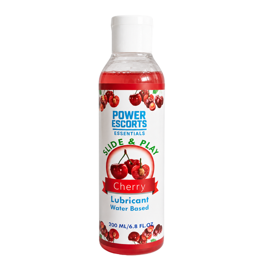 Power Escorts DR08 Cherry Glijmiddel 200 ml – Waterbasis Glijmiddel met Kersensmaak