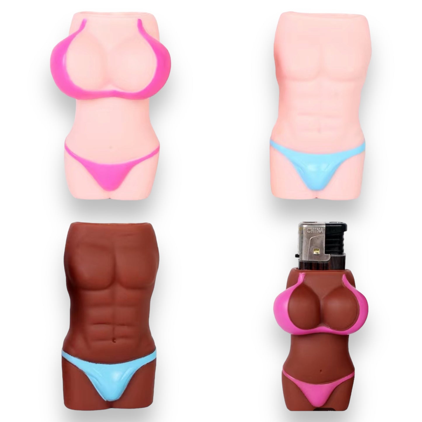 Kinky Pleasure - KP021 - Aansteker Sleeve Sexy Body Man Of Vrouw - 3 Kleuren - 6 Modellen