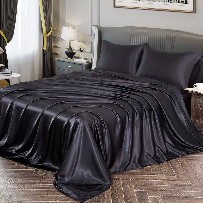 Power Escorts - BR190 - Kinky Bed Sheet - Donkerbruin & Zwart