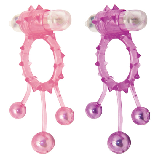 Aphrodisia - 32006 - Ball Bangers Vibrerende Cockring - 2 Kleuren