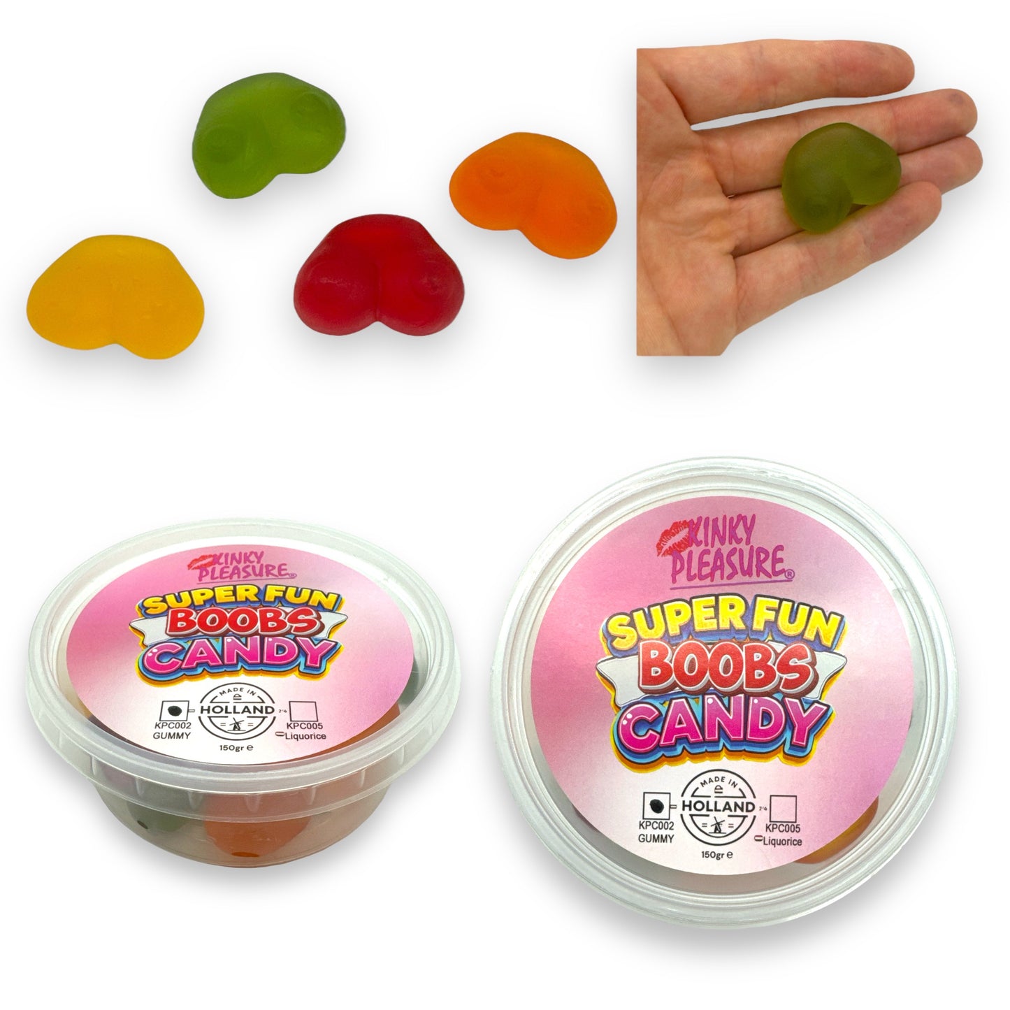 Kinky Pleasure - KPC002 - Super Fun Boobs Candy - Gummy - 150 grams