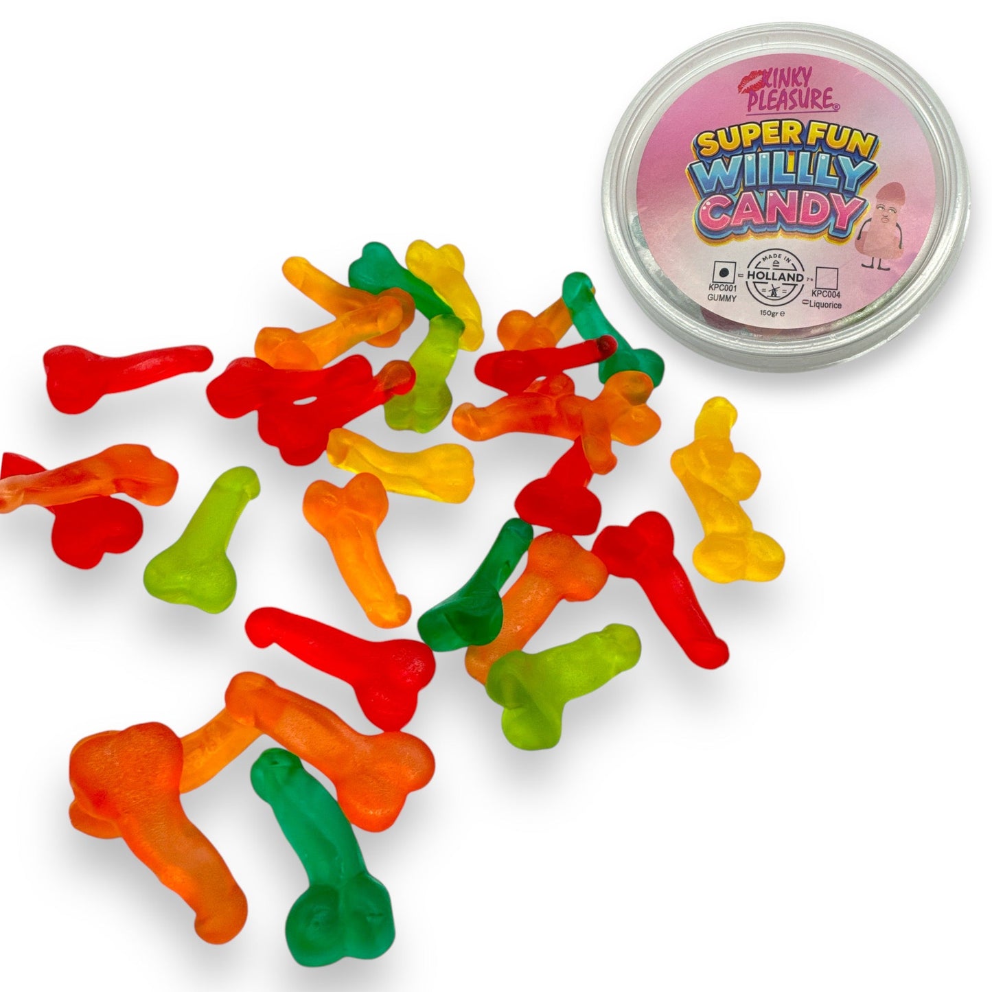 Kinky Pleasure - Mini Penis Snoepjes - 30 Stuks - Gummy - 150 Gram - kpc006