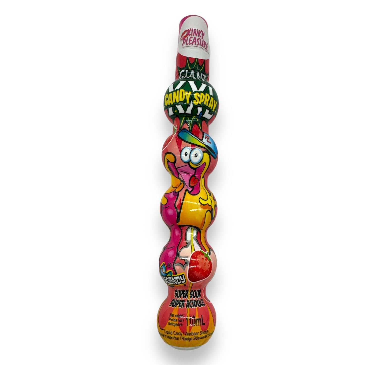 Kinky Pleasure - AC160 - Giant XXL Candy Spray - 16 Stuks Display - 4 Smaken