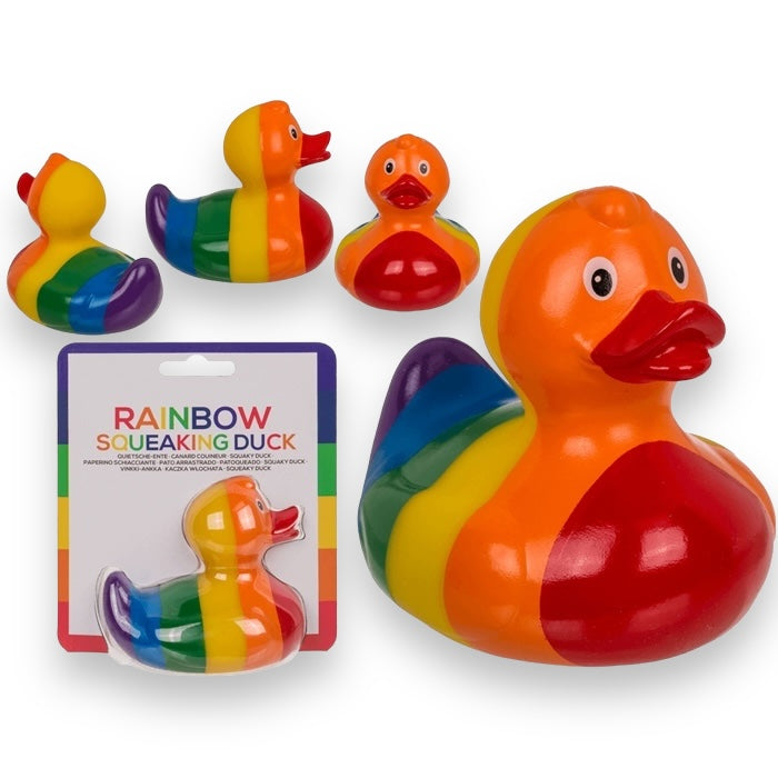 Regenboog Bad Eendje - 10 cm - Speels en Kleurrijk Badeendje voor de LGBTQ+ Gemeenschap