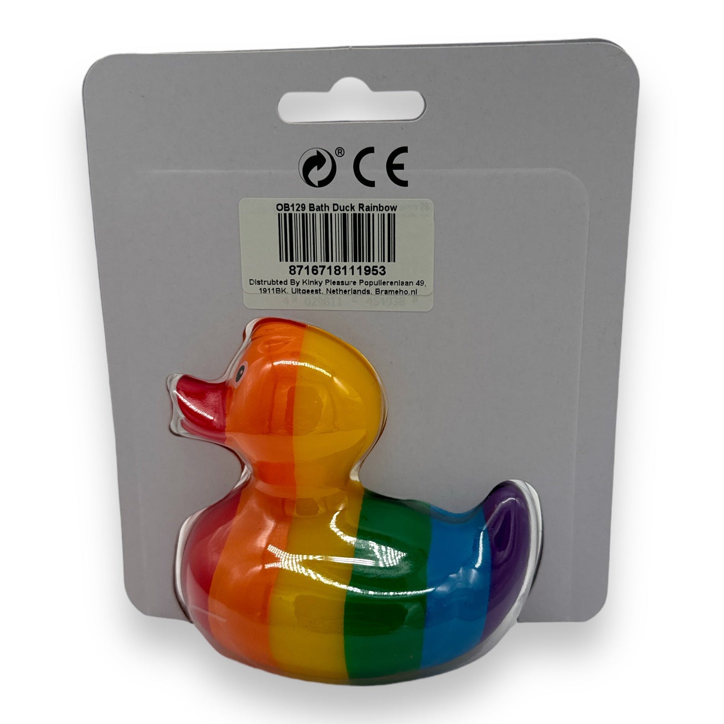 Regenboog Bad Eendje - 10 cm - Speels en Kleurrijk Badeendje voor de LGBTQ+ Gemeenschap