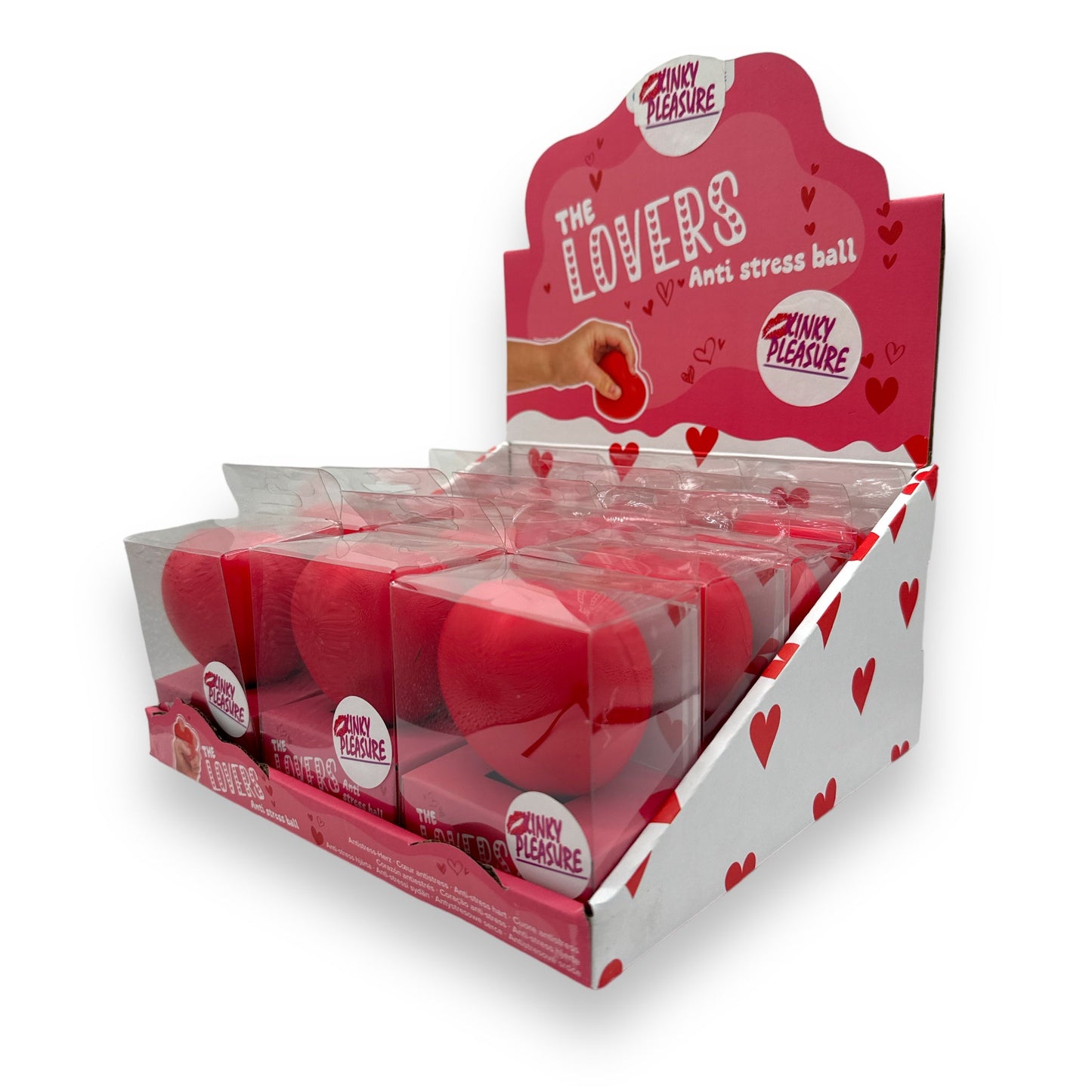 Stressballen in Hartvorm - Rood - Stressverlichting en Ergonomisch Ontwerp