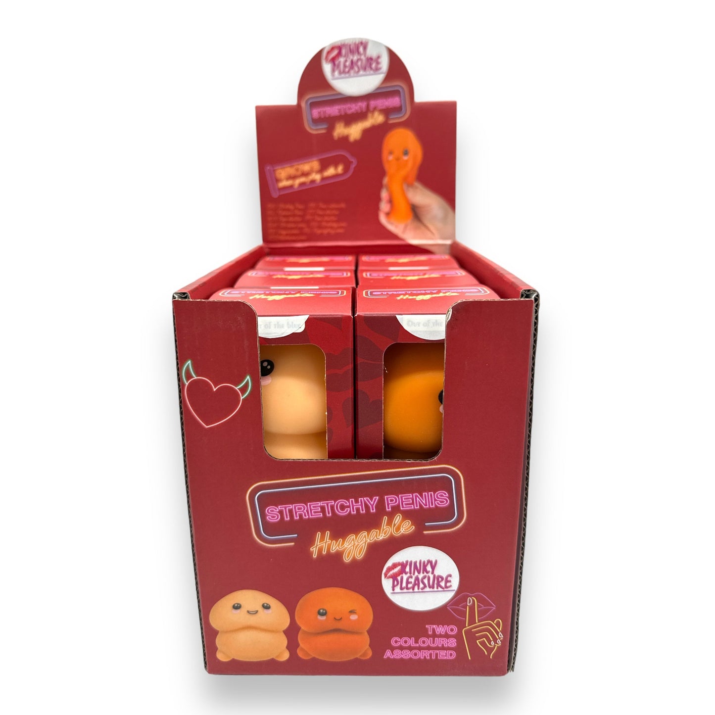 Stretch Willy - 7 cm - Twee Kleuren - Bruin en Wit - Speels en Flexibel