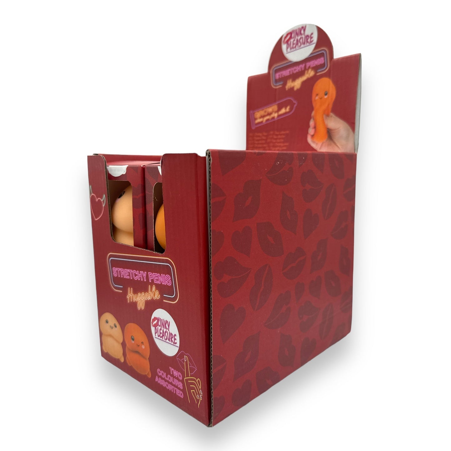 Stretch Willy - 7 cm - Twee Kleuren - Bruin en Wit - Speels en Flexibel