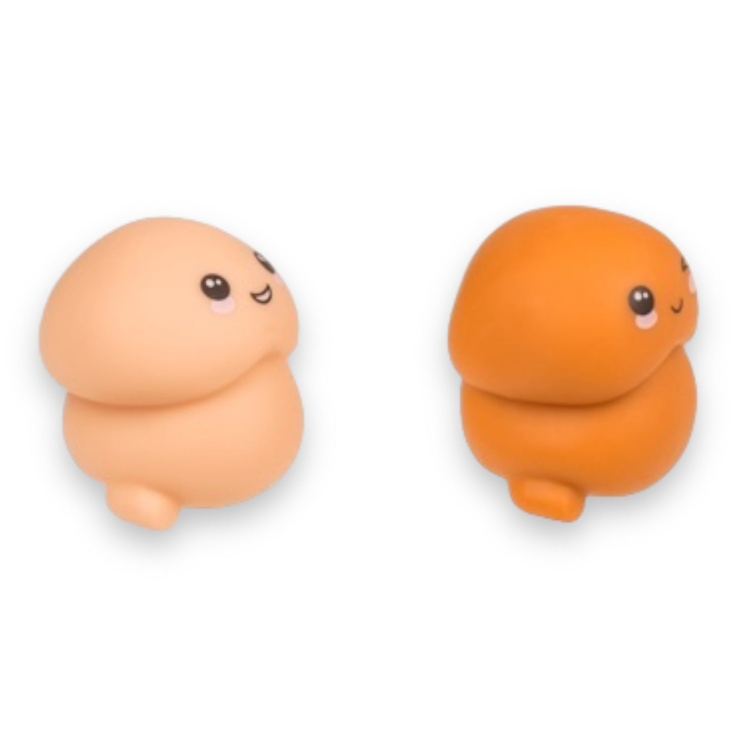 Stretch Willy - 7 cm - Twee Kleuren - Bruin en Wit - Speels en Flexibel