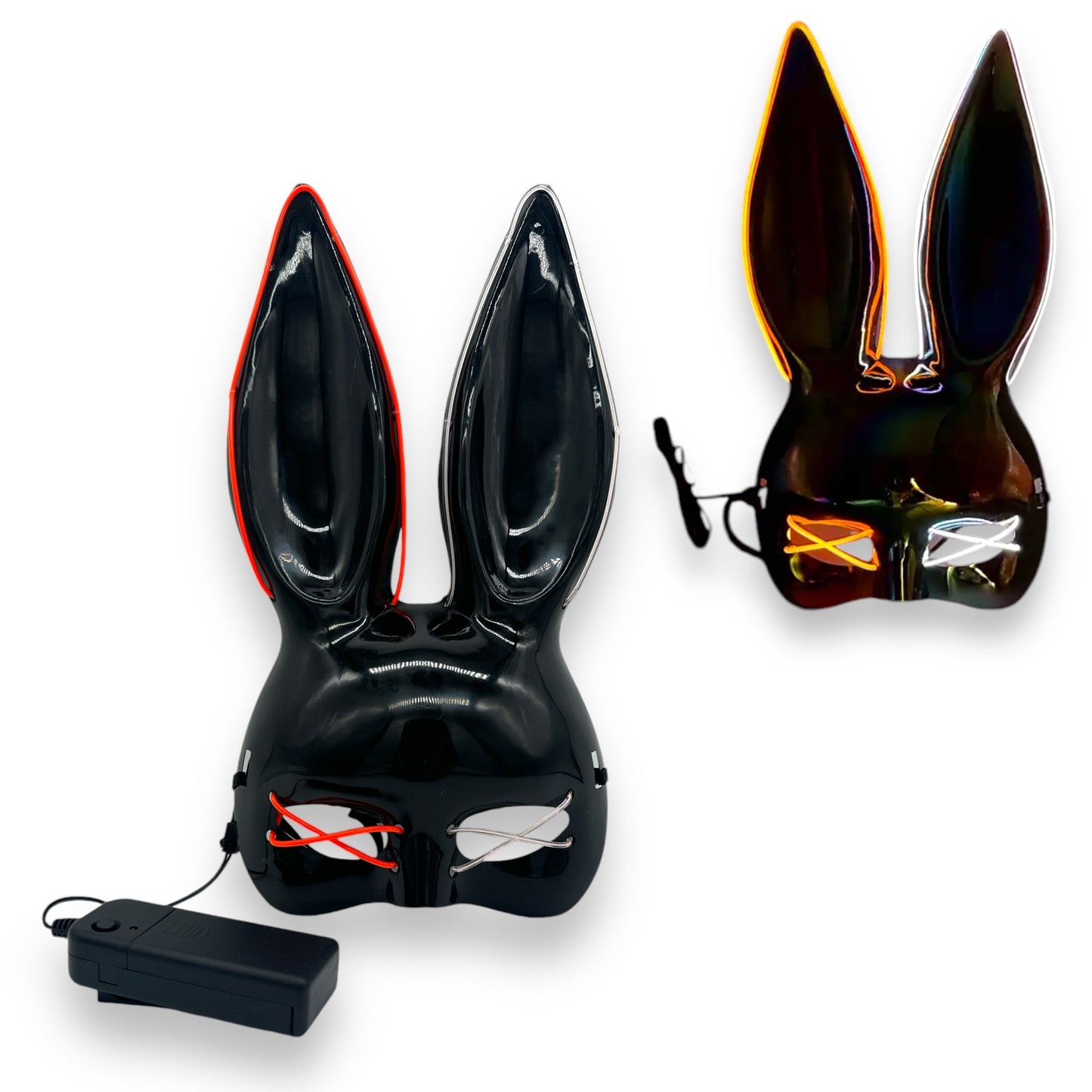 Kinky Pleasure - KP002 - Bunny Mask Deluxe - Met Lichten - 4 Kleuren