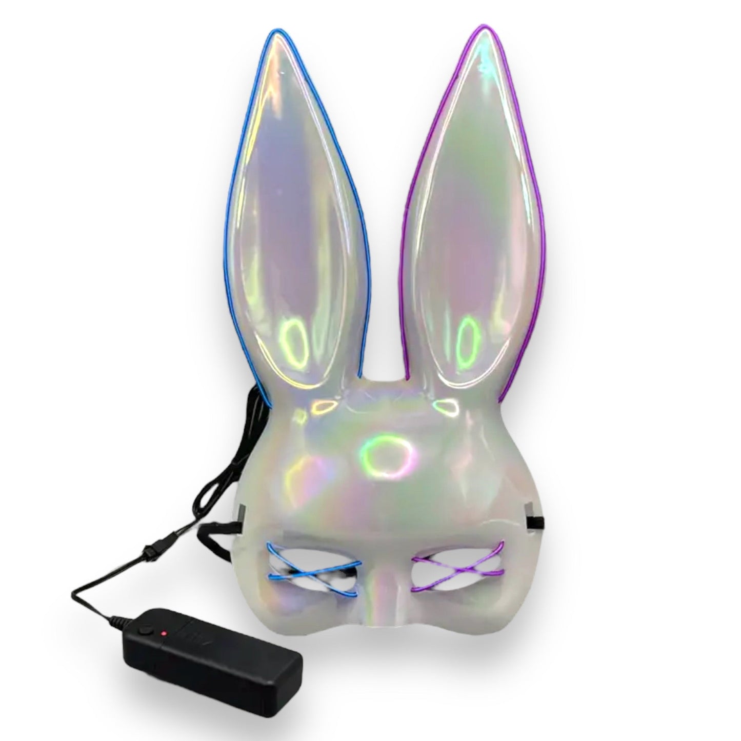 Kinky Pleasure - KP002 - Bunny Mask Deluxe - Met Lichten - 4 Kleuren