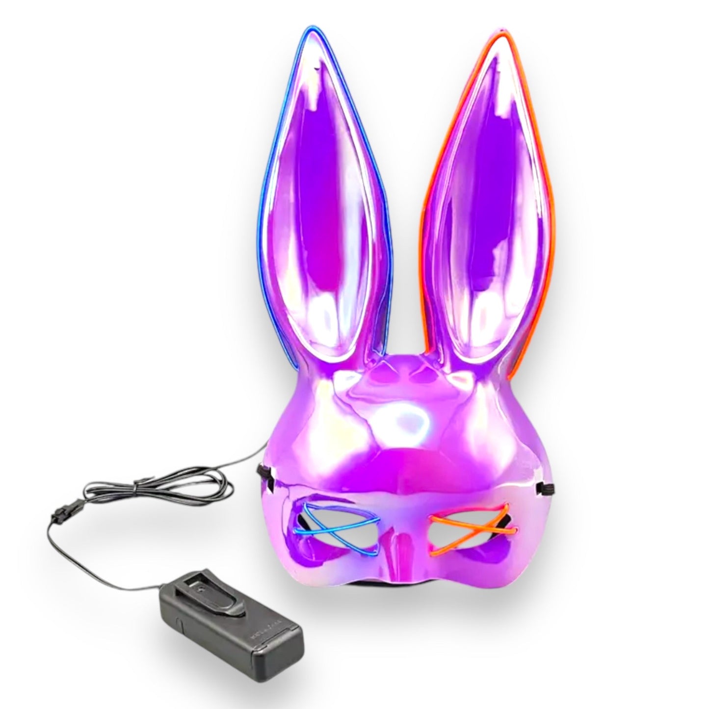 Kinky Pleasure - KP002 - Bunny Mask Deluxe - Met Lichten - 4 Kleuren