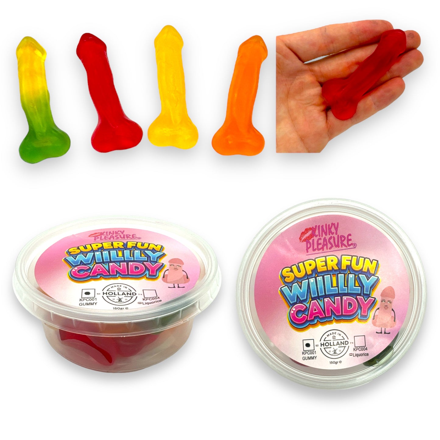 Kinky Pleasure - Super Fun Willy Candy - Gummy - 150 grams - kpc001