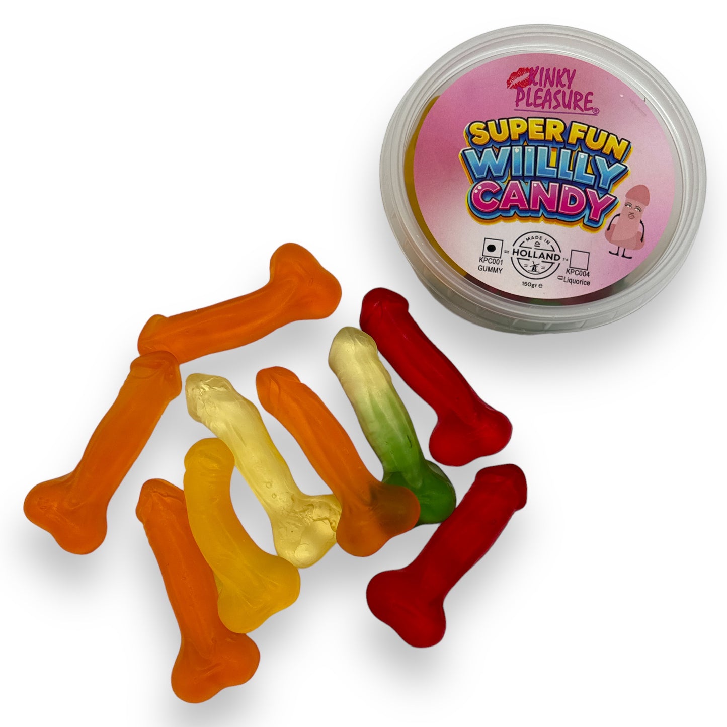 Kinky Pleasure - Super Fun Willy Candy - Gummy - 150 grams - kpc001