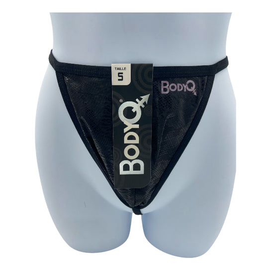 BodyQ Sexy Heren String – Zwart Glanzend – Erotische Herenlingerie – Maten S t/m L