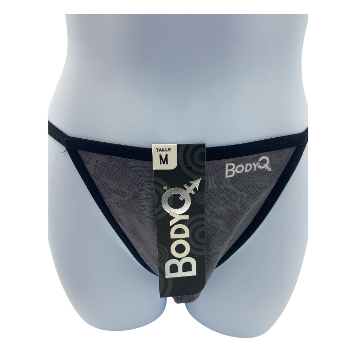 BodyQ Sexy Heren String – Grijs – Erotische Herenlingerie – Maten S t/m XL