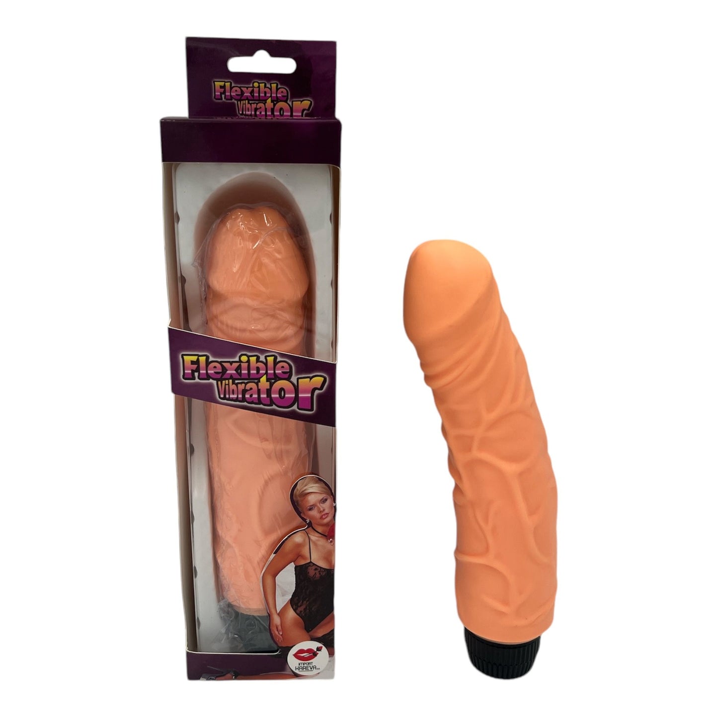 Trendy Deals - TD13014 Realistische Flexibele Vibrator, 22 cm / 8 Inch