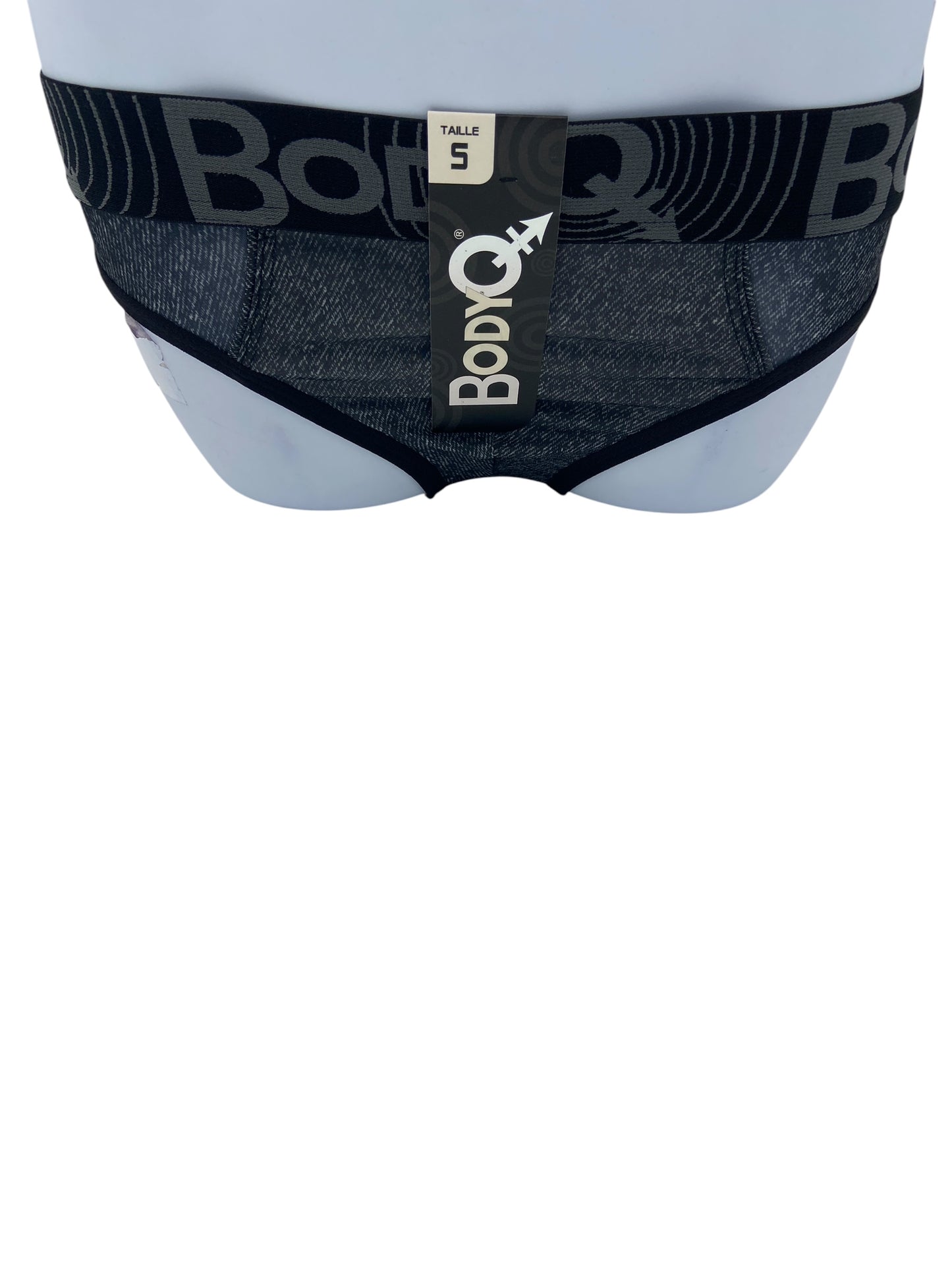 BodyQ Sexy Heren Jockstrap – Grijs/Zwart – Erotische Herenlingerie – Maten S t/m L