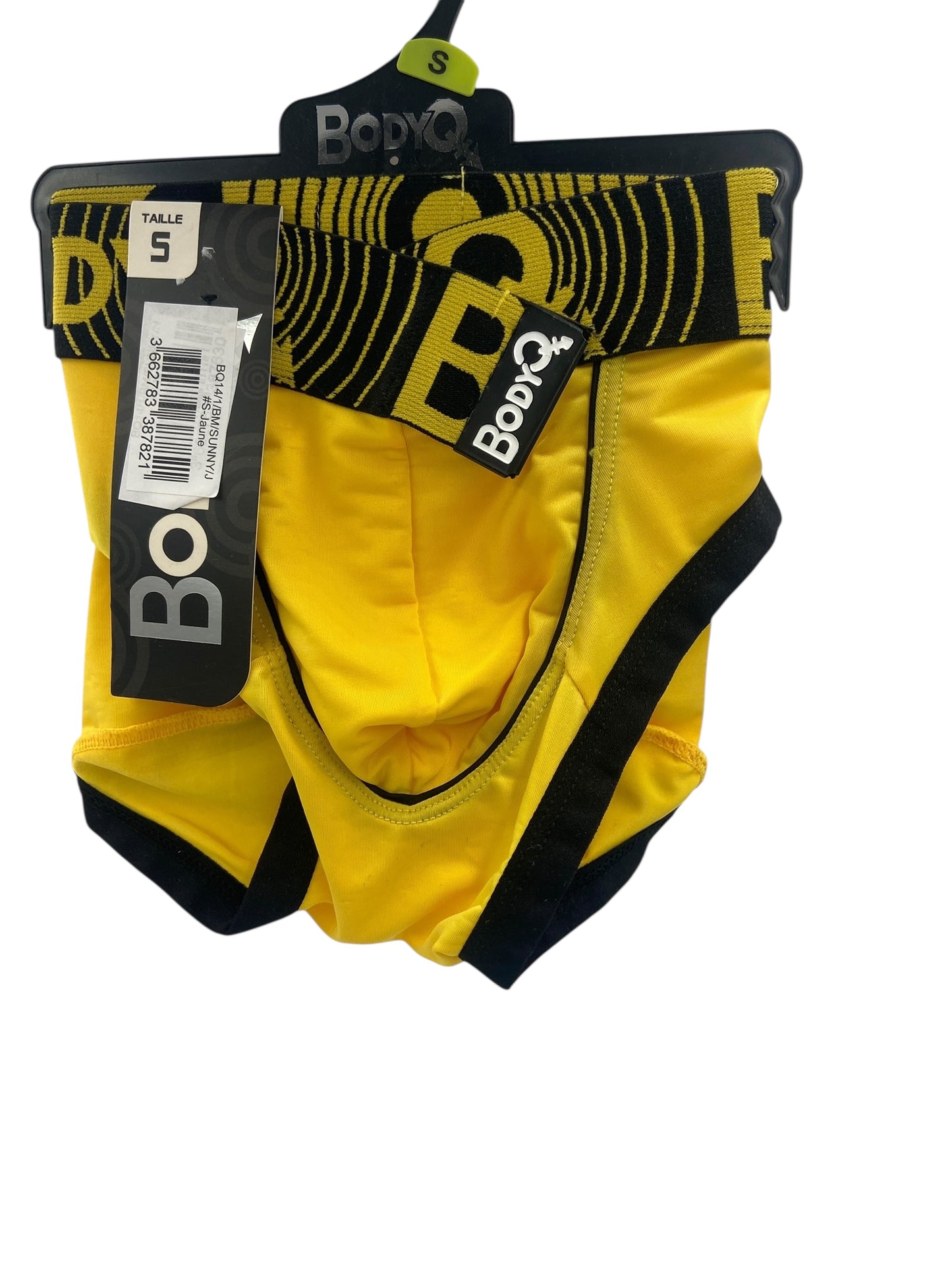 BodyQ Sexy Heren Boxershort – Geel & Zwart – Erotische Herenlingerie – Maten S t/m XL