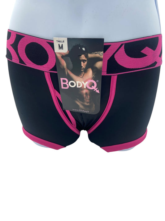 BodyQ Sexy Heren Boxershort – Zwart/Roze – Erotische Herenlingerie – Maten XS t/m M