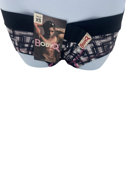BodyQ Sexy Heren Boxershort – Zwart/Wit/Roze – Erotische Herenlingerie – Maten XS t/m S