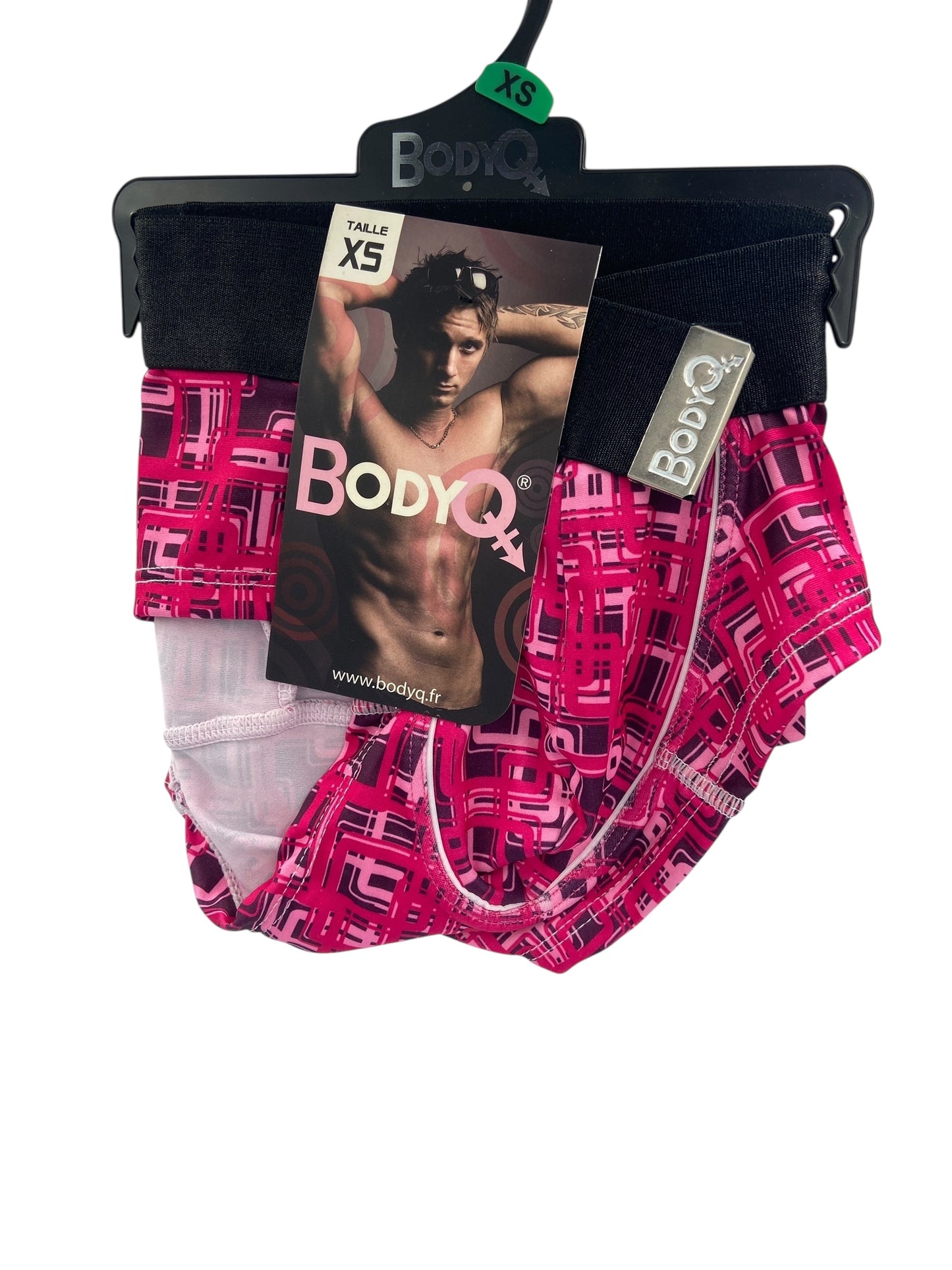 BodyQ Sexy Heren Boxershort – Roze Twee-kleurig – Erotische Herenlingerie – Maten XS t/m S
