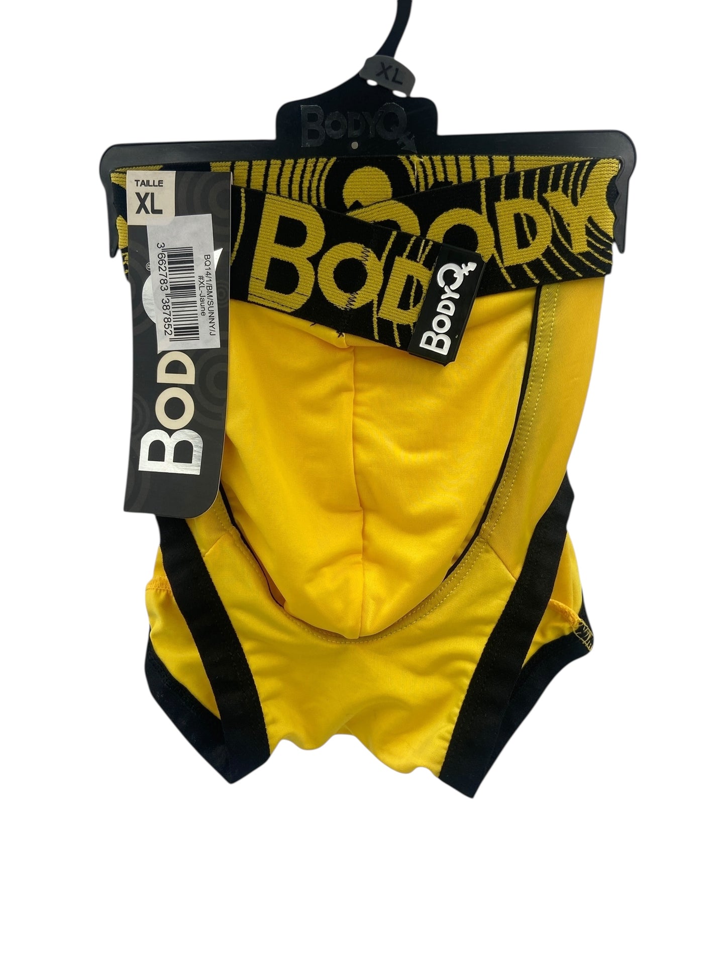 BodyQ Heren Lingerie - Sexy Heren Boxershort – Geel Zwart | Herenlingerie Maten S M L XL