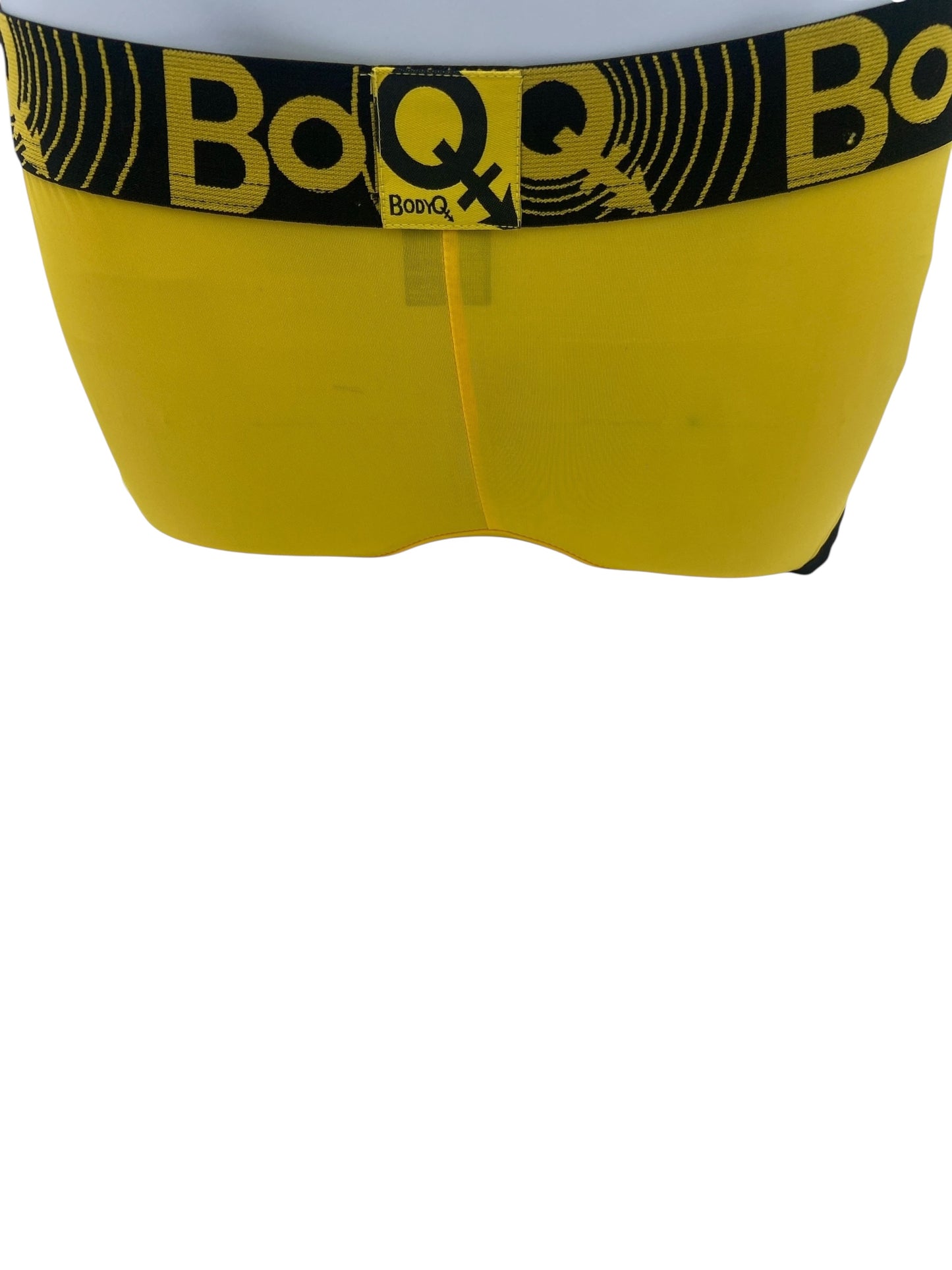 BodyQ Heren Lingerie - Sexy Heren Boxershort – Geel Zwart | Herenlingerie Maten S M L XL