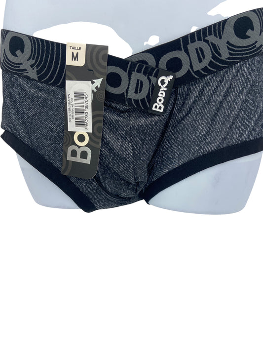 BodyQ Herenlingerie – Sexy Herenboxer in Grijs-Zwart | Comfortabel & Verleidelijk – Maten S / M / L / XL