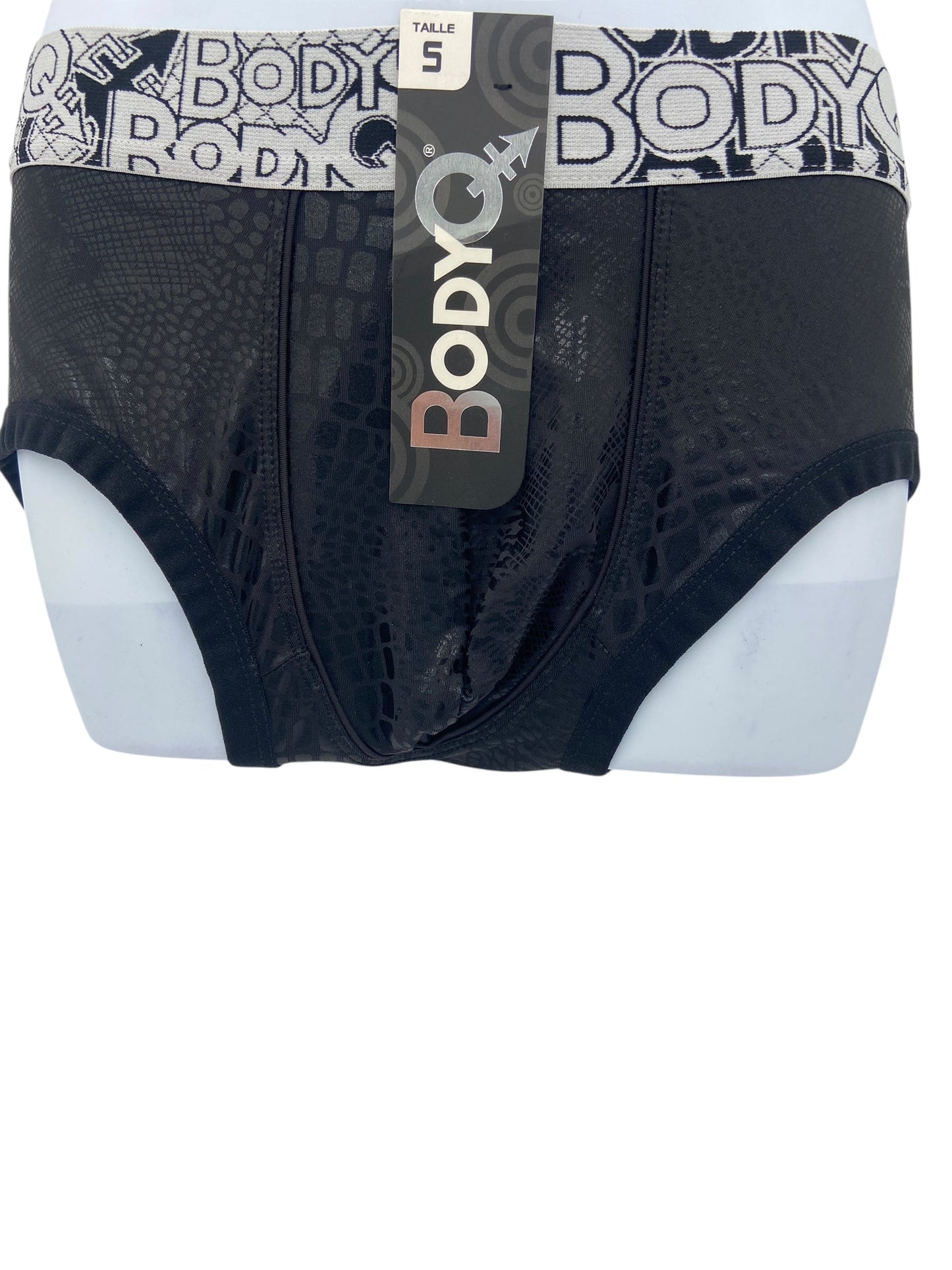 BodyQ Male Lingerie - Sexy Heren Ondergoed Boxer – Zwart met Witte Band | Heren Lingerie S/M/L/XL