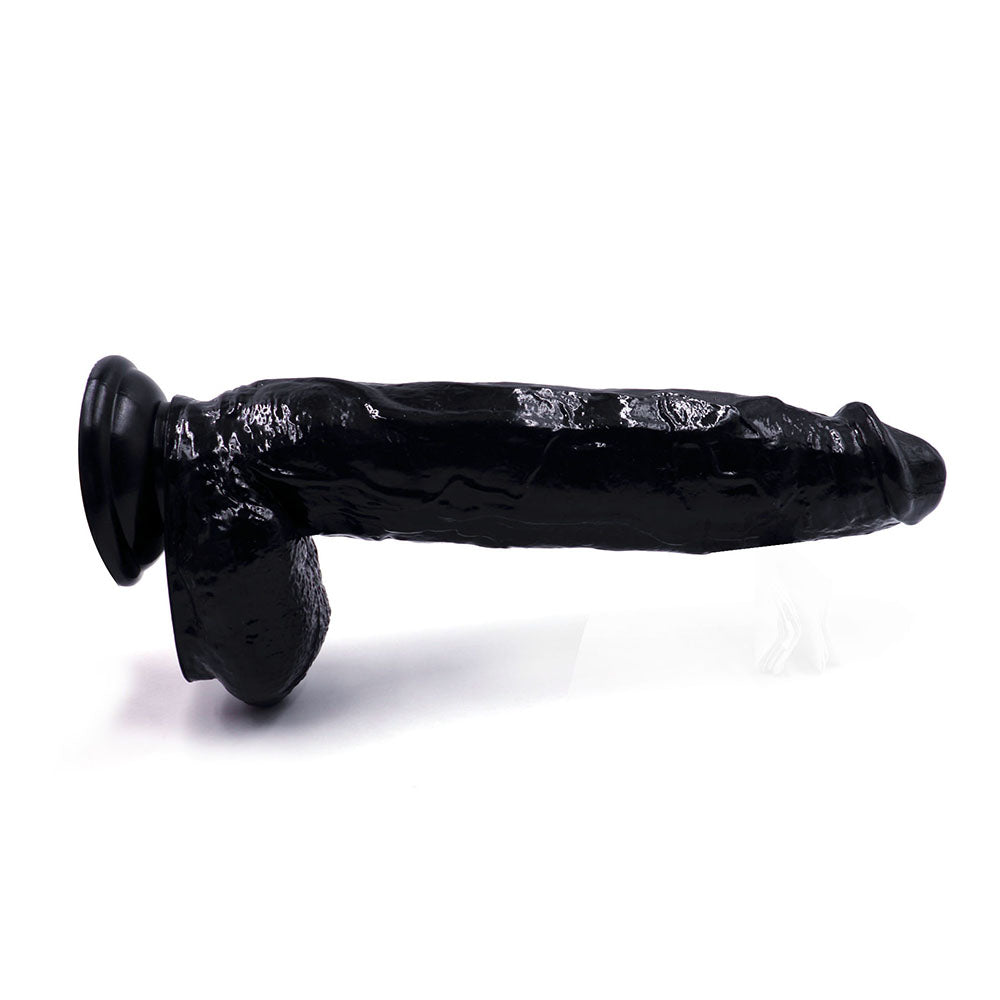 Power Escorts - BR227 Black - Monster John XL Mega Realistic Dildo 30 CM / 11,8 Inch