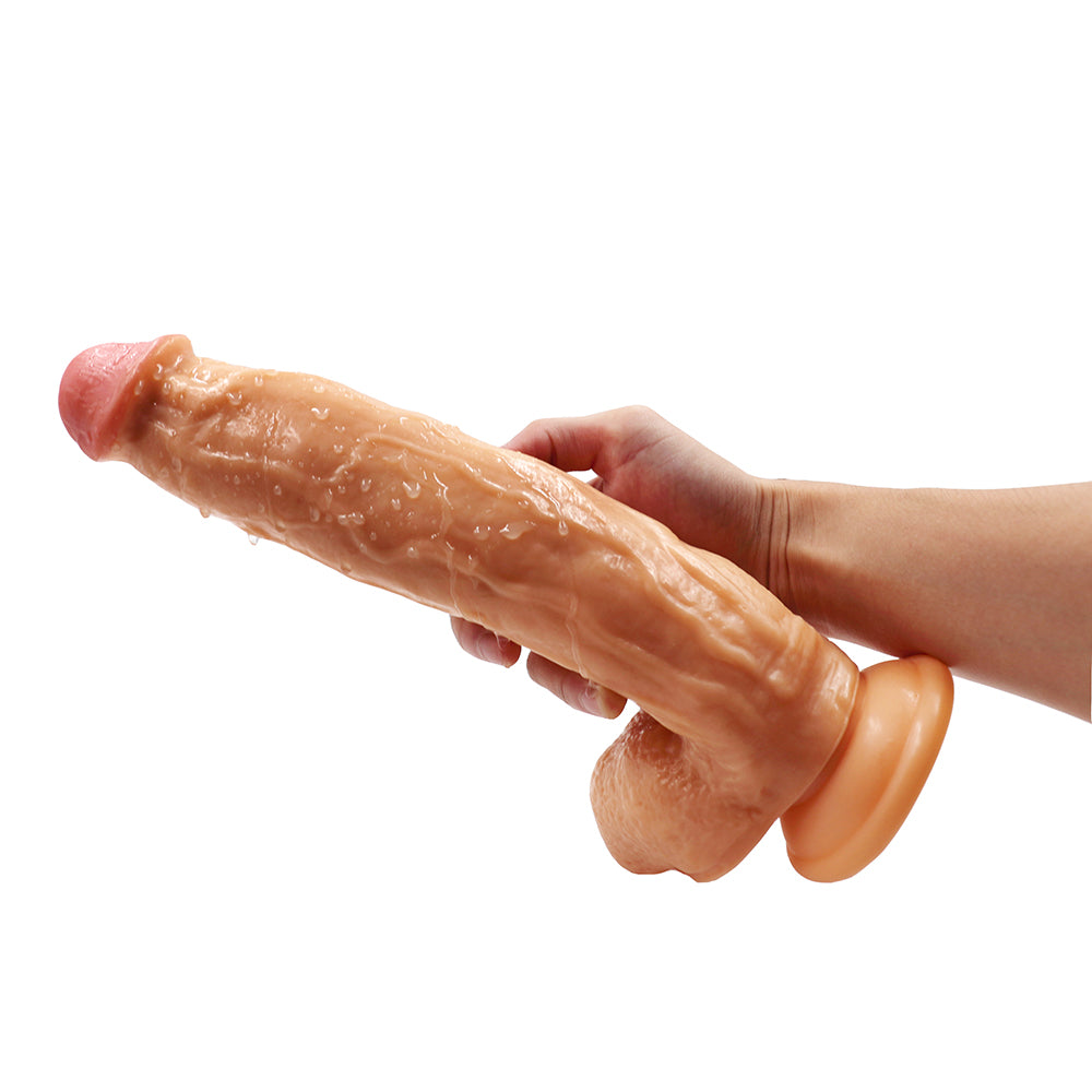 Power Escorts - BR227 FLesh - Monster John XL Mega Realistic Dildo 30 CM / 11,8 Inch