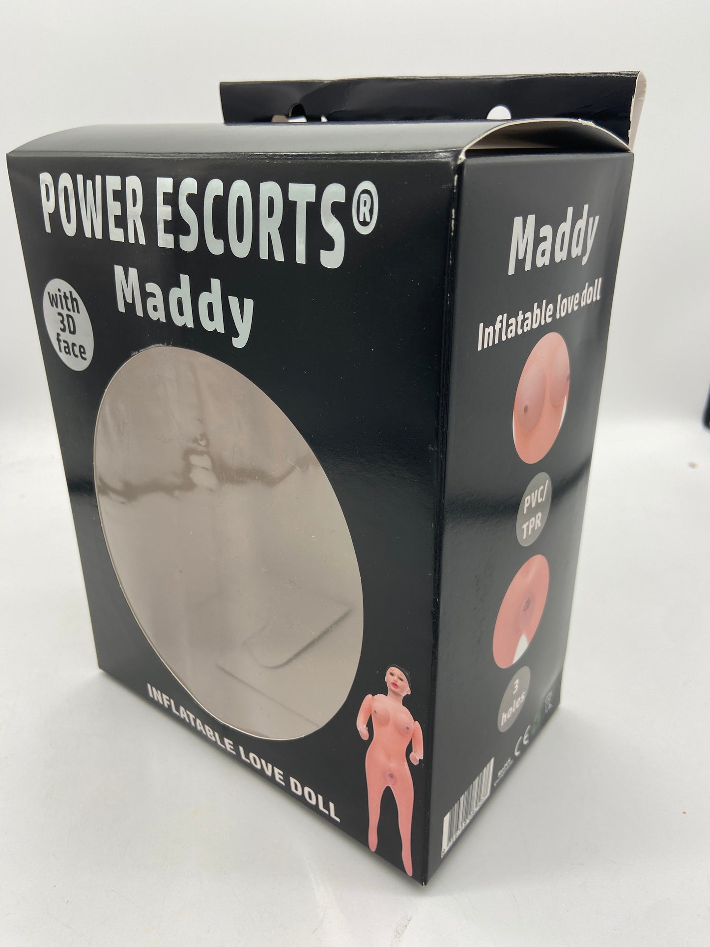 Power Escorts Maddy Mega Grote Opblaaspop Met 3D Gezicht 3D Tieten