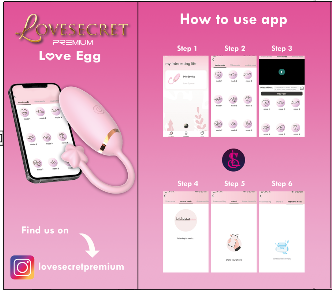 Lovesecret Premium – LS02 Love Egg – App Controlled Couples Vibrator – 9 Vibraties – Roze – Luxe Cadeauverpakking