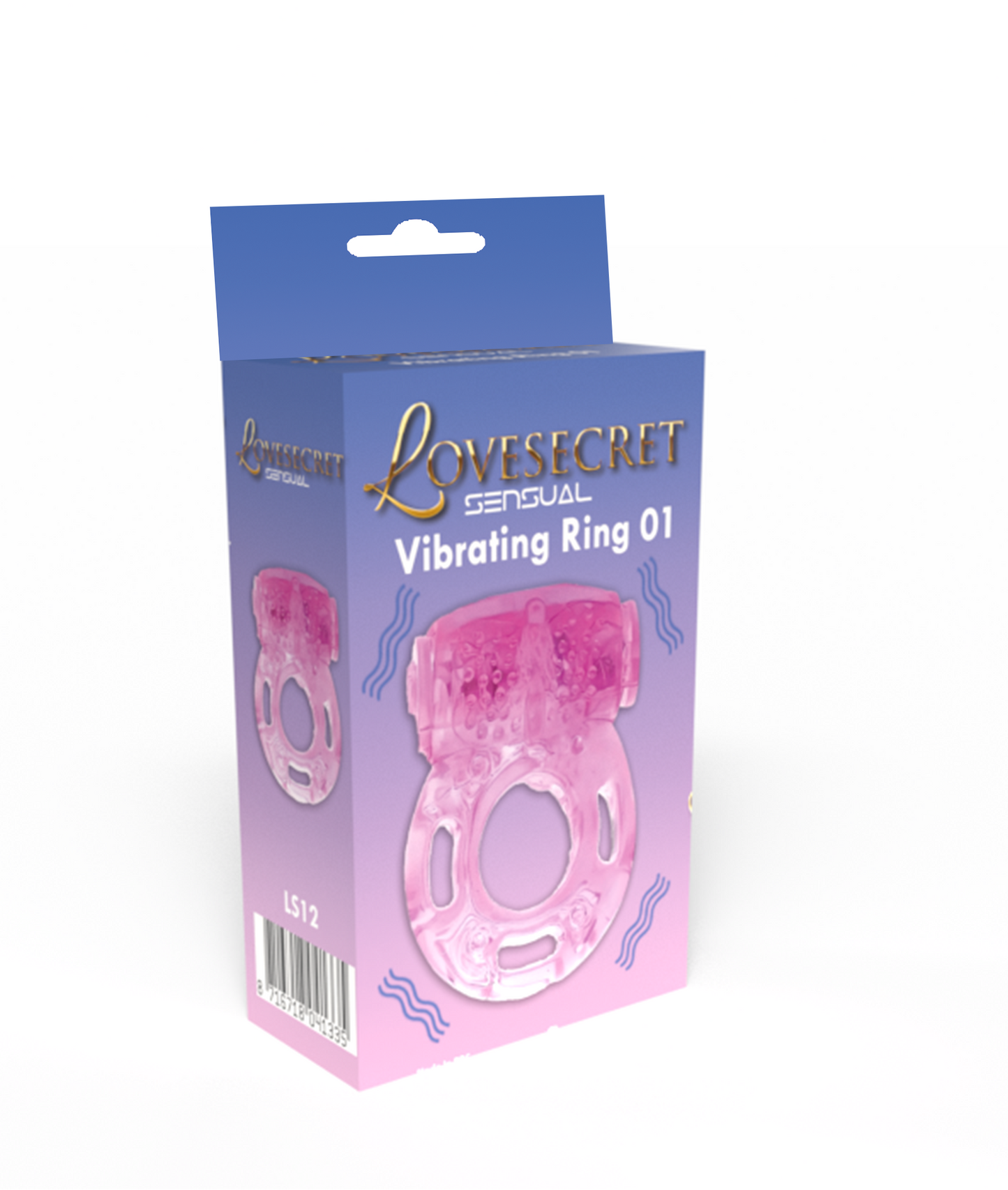 Lovesecret Sensual LS12 Vibrating Ring 01 Roze – Trillende Cockring – Flexibel TPE – Voor Koppels – Comfortabel & Herbruikbaar
