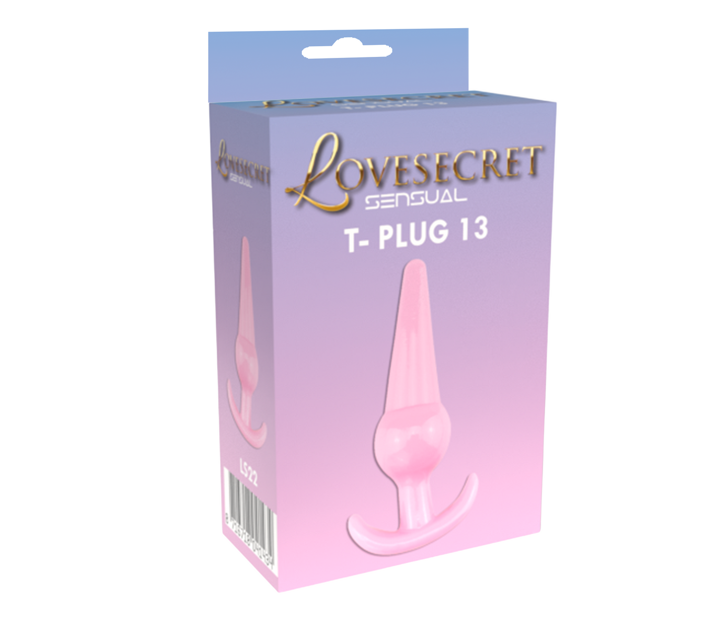 Lovesecret Sensual LS22 T-Plug 13 Roze – 12,6 cm – Zachte & Veilige TPE Anal Plug – Voor Beginners & Halfgevorderden