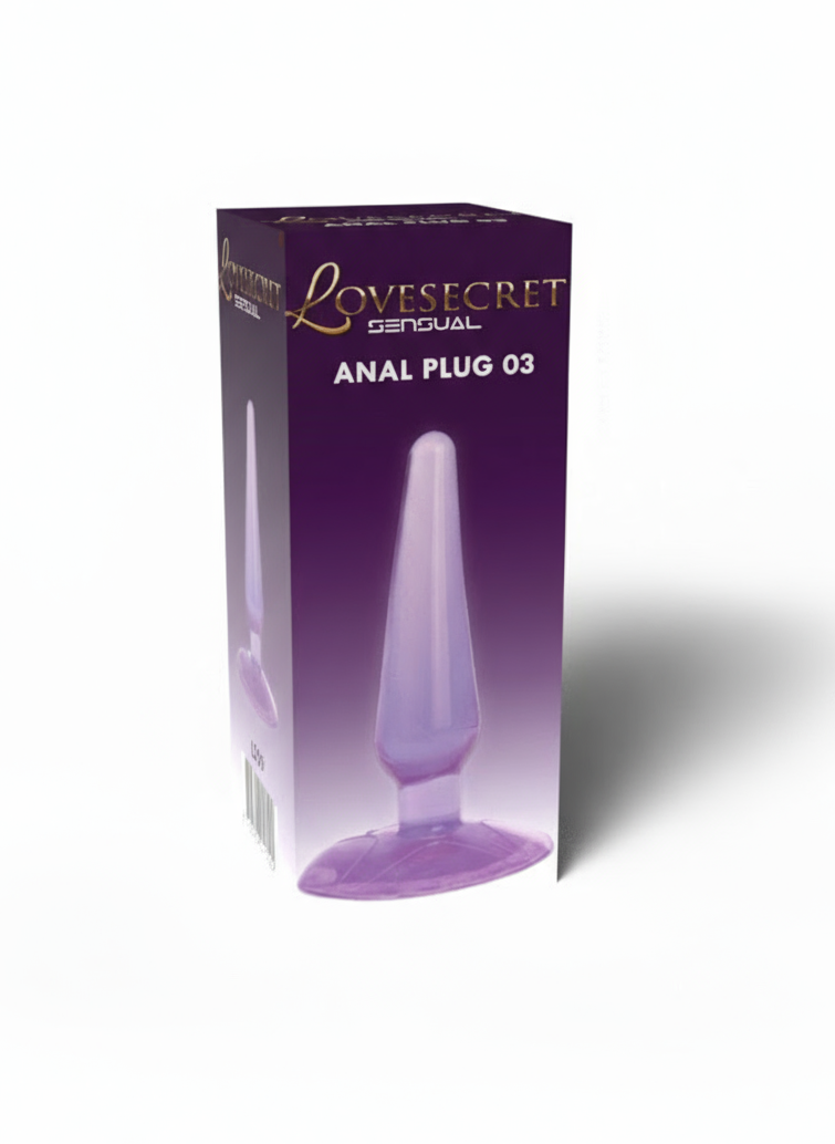 Lovesecret Sensual – Anal Plug 03 Purple – Anal Plug met Zuignap